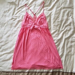 Victorias Secret Nightgown coral with lace